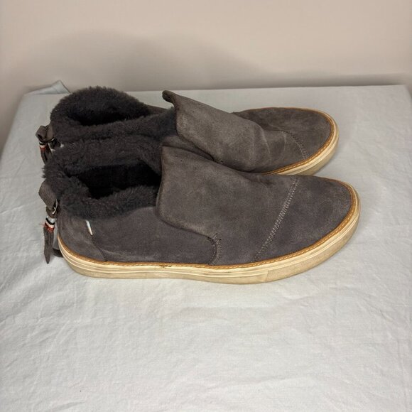 TOM'S Fleece Lined Paxton Sneaker Womens 7.5 Gray Soft Cushion - Picture 6 of 7